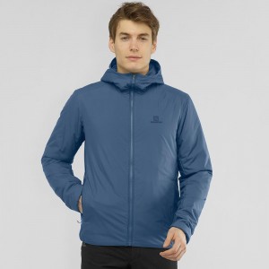 Bluza z Kapturem Męskie Salomon Outrack Insulated Granatowe | 60418-TFKC