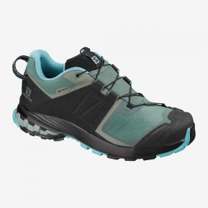 Buty do Biegania w Terenie Damskie Salomon Xa Wild Gore-Tex Niebieskie | 23894-GTIQ