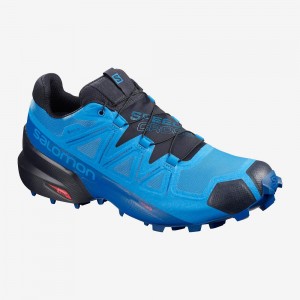 Buty do Biegania w Terenie Męskie Salomon Speedcross 5 Gore-Tex Niebieskie | 25907-JINK