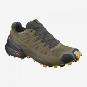 Buty do Biegania w Terenie Męskie Salomon Speedcross 5 Gore-Tex Zielone | 24571-AEIV