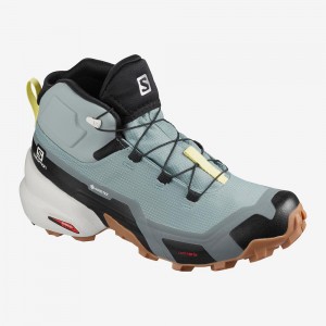 Buty do Chodzenia Damskie Salomon Cross Hike Mid Gore-Tex Zielone | 60289-WRMG