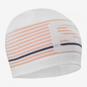 Kapelusz Męskie Salomon Flatspin Krótkie Beanie Białe | 92307-HSCY