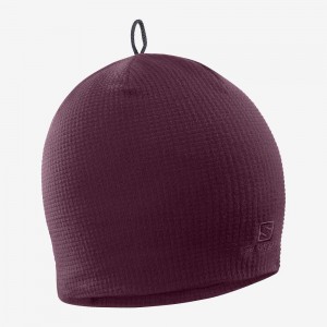 Kapelusz Męskie Salomon Rs Warm Beanie Fioletowe | 52179-USMV