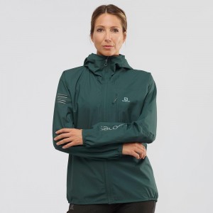 Kurtka Damskie Salomon Outspeed 360 3L Jkt W Zielone | 45097-AYVE