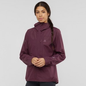 Kurtka Damskie Salomon Outspeed 360 3L Jkt W Fioletowe | 45306-SYQJ