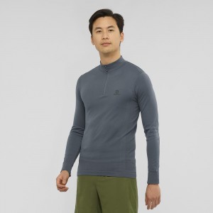 Kurtka Do Biegania Męskie Salomon Essential Seamless Gray | 79150-LIXF