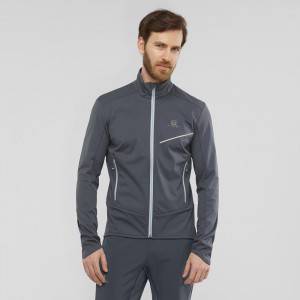 Kurtka Męskie Salomon Rs Softshell Jkt M Gray | 81457-HGSY