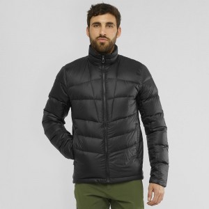 Kurtka Męskie Salomon Transition Down Jacket M Czarne | 70145-NMUO