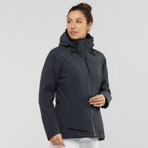 Kurtki Narciarskie Damskie Salomon Arctic Jacket W Czarne | 86497-TLKG