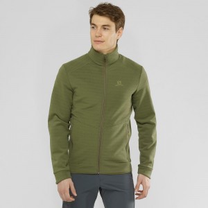 Kurtki Narciarskie Męskie Salomon Essential Warm Zielone | 76351-GHSQ