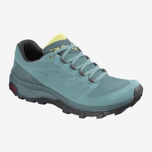 Trekking Damskie Salomon Outline Gore-Tex Zielone | 78249-DCEJ