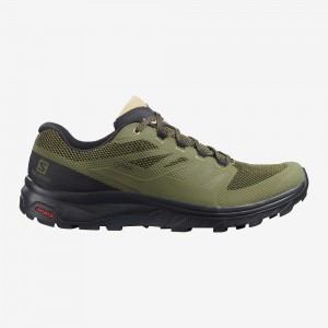 Trekking Męskie Salomon Outline Szerokie Gore-Tex Zielone | 96145-CXGK