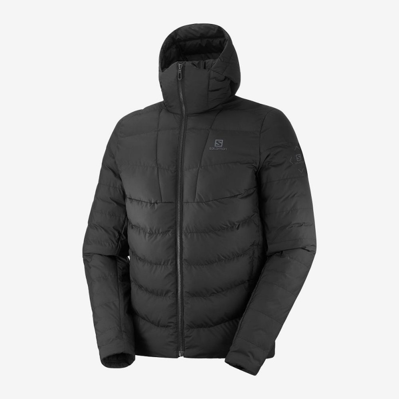 Bluza z Kapturem Męskie Salomon Essential Xwarm Insulated Czarne | 38076-MTXS