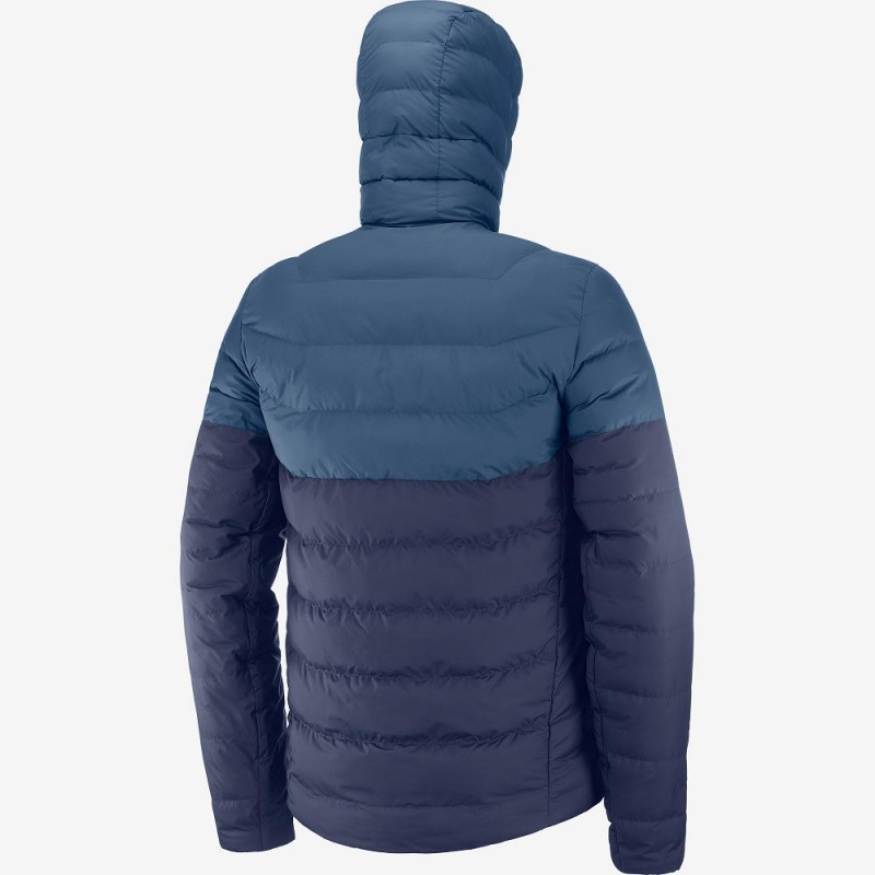 Bluza z Kapturem Męskie Salomon Essential Xwarm Insulated Granatowe | 68405-PSTZ