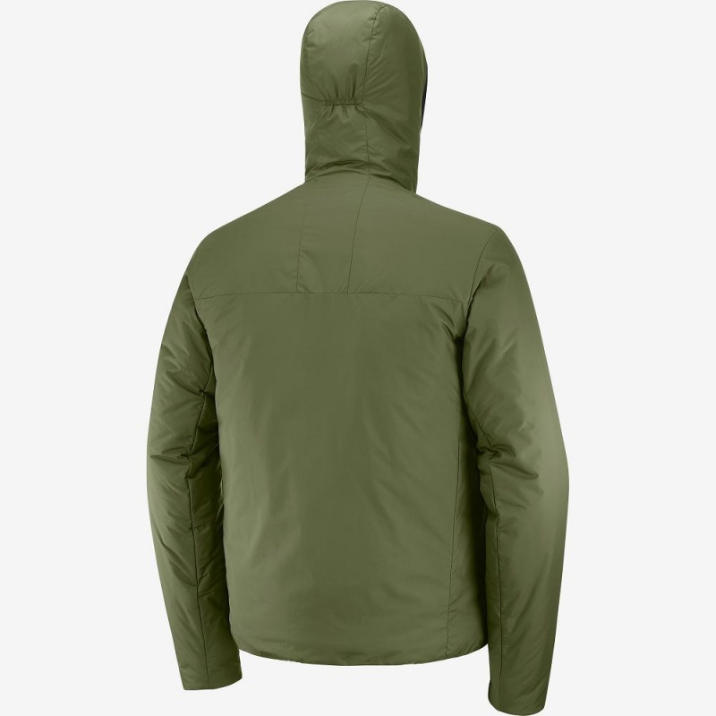 Bluza z Kapturem Męskie Salomon Outrack Insulated Zielone | 60439-IZSE