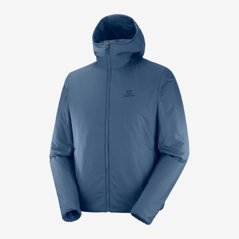 Bluza z Kapturem Męskie Salomon Outrack Insulated Granatowe | 60418-TFKC