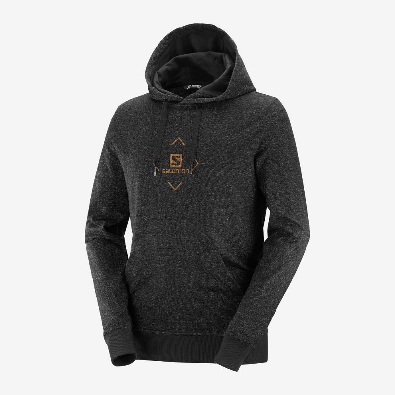 Bluza z Kapturem Męskie Salomon Shift Hoodie M Czarne | 02765-QRFH