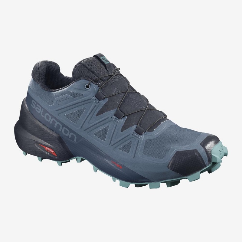 Buty do Biegania w Terenie Damskie Salomon Speedcross 5 Gore-Tex Niebieskie | 21970-DMXA