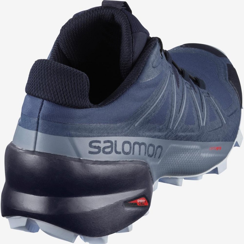 Buty do Biegania w Terenie Damskie Salomon Speedcross 5 Niebieskie | 47685-DLTB