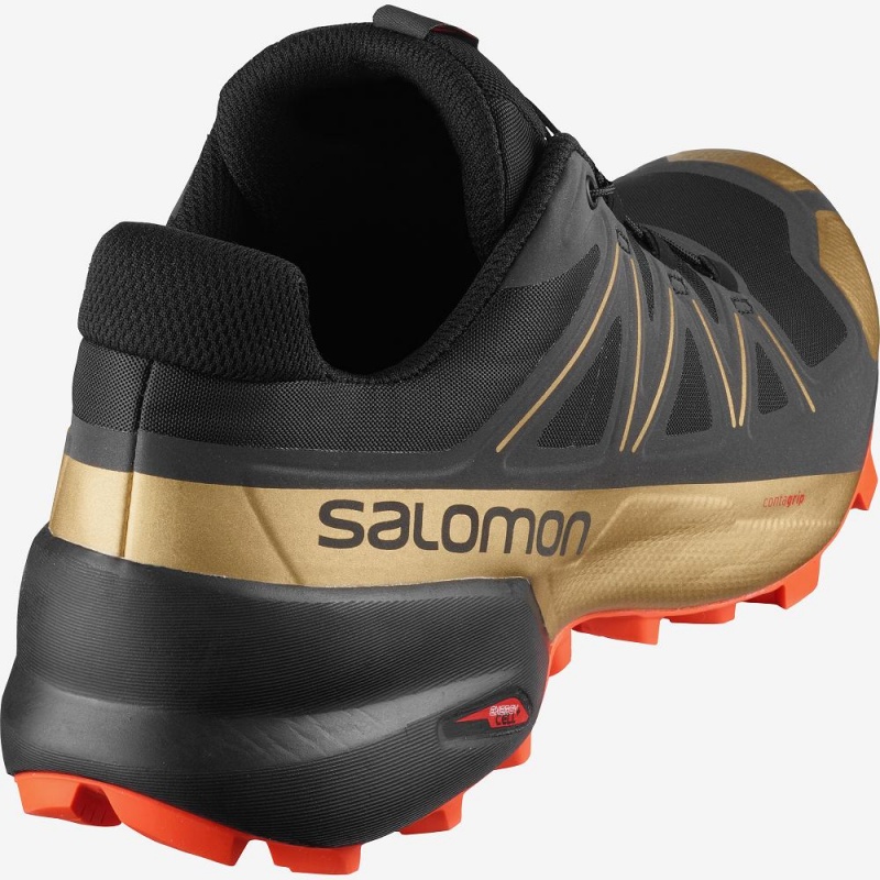 Buty do Biegania w Terenie Męskie Salomon Speedcross 5 Gts Czarne | 80349-NSUD