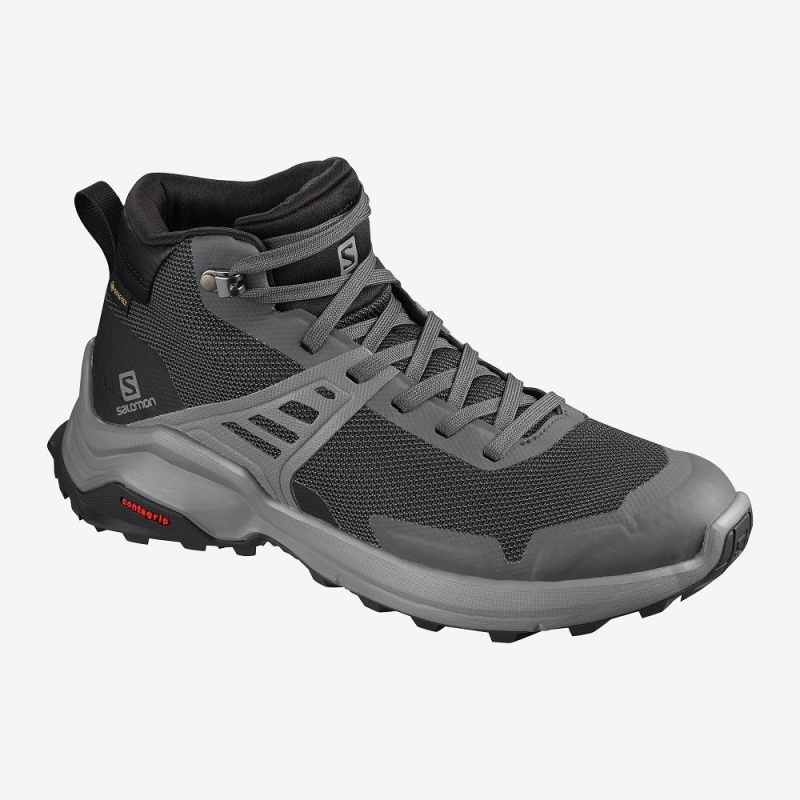 Buty do Chodzenia Damskie Salomon X Raise Mid Gore-Tex Gray | 25741-UBXV