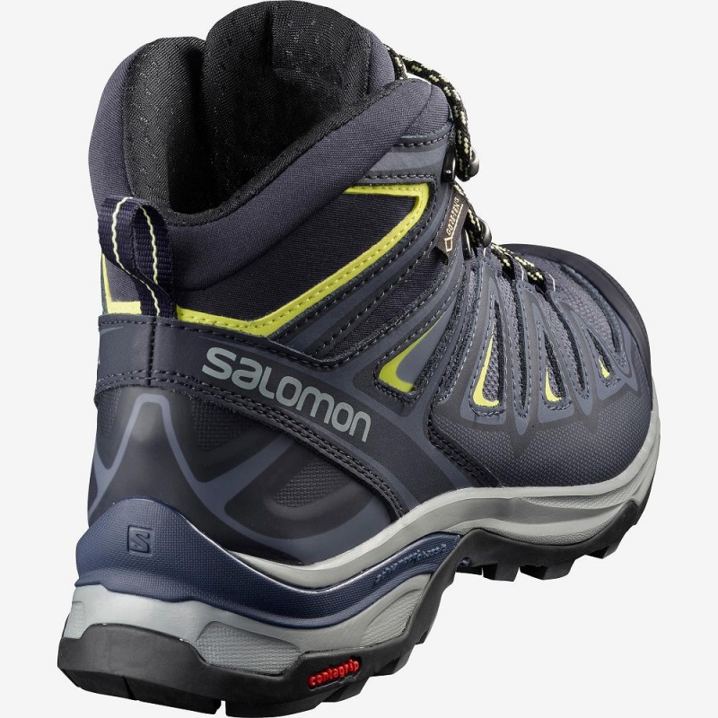 Buty do Chodzenia Damskie Salomon X Ultra 3 Mid Gore-Tex Niebieskie | 74081-ILMT