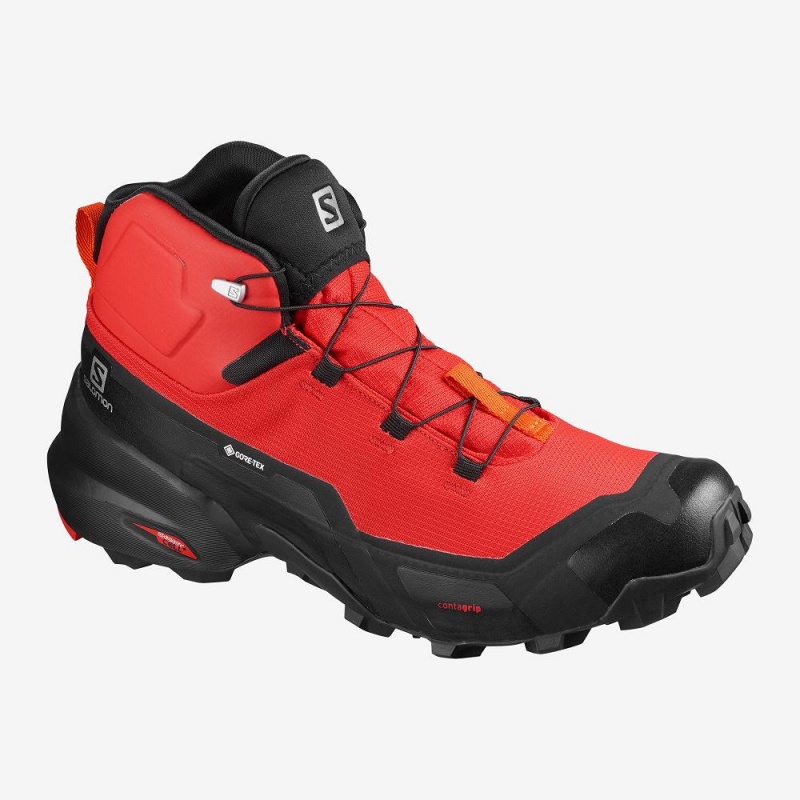 Buty do Chodzenia Męskie Salomon Cross Hike Mid Gore-Tex Czerwone | 79084-TVBI