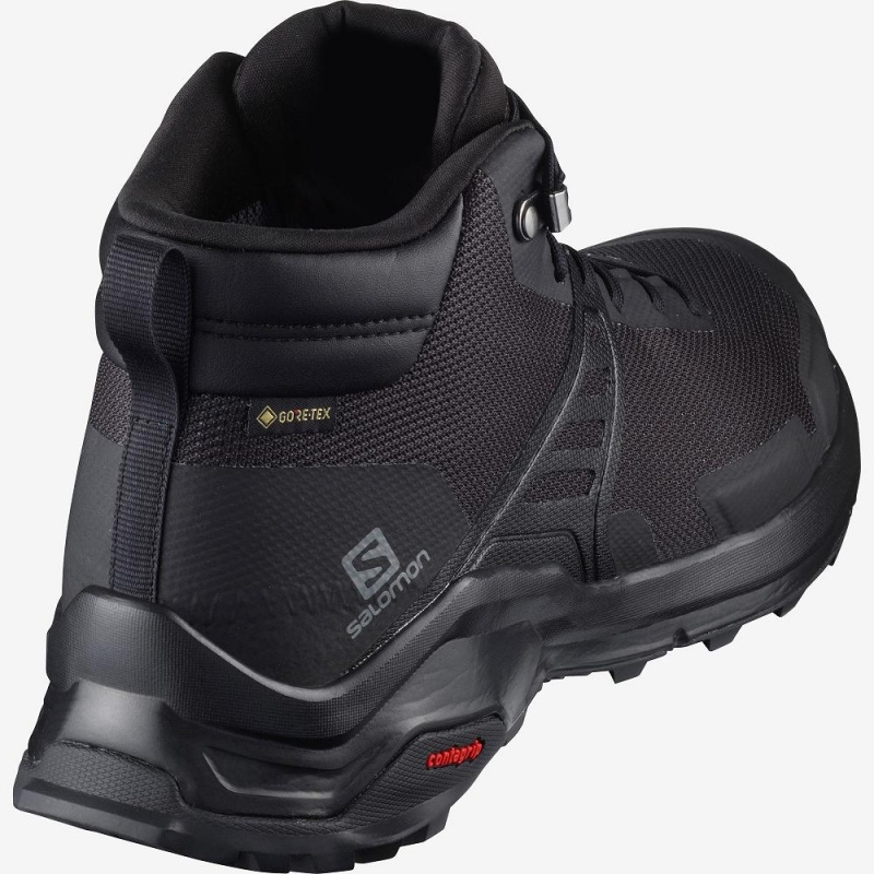 Buty do Chodzenia Męskie Salomon X Raise Mid Gore-Tex Czarne | 68354-DRSQ