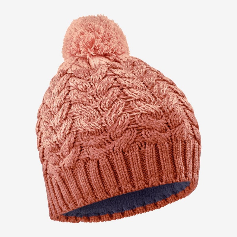 Kapelusz Męskie Salomon Poly Beanie Pomarańczowe | 54137-UKCO