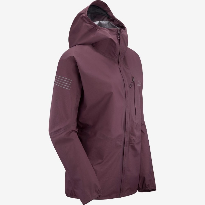 Kurtka Damskie Salomon Outspeed 360 3L Jkt W Fioletowe | 45306-SYQJ