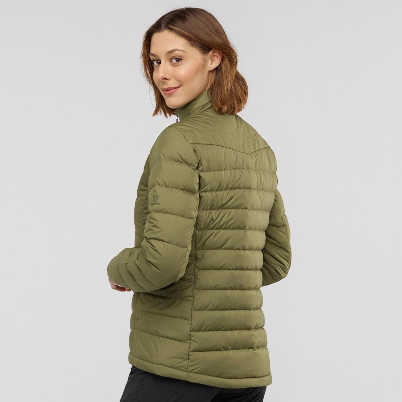 Kurtka Damskie Salomon Transition Down Jacket W Zielone | 86430-GZWL