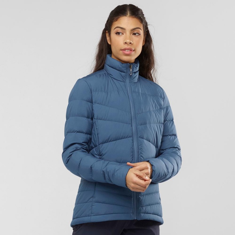 Kurtka Damskie Salomon Transition Down Jacket W Granatowe | 10429-IZDO