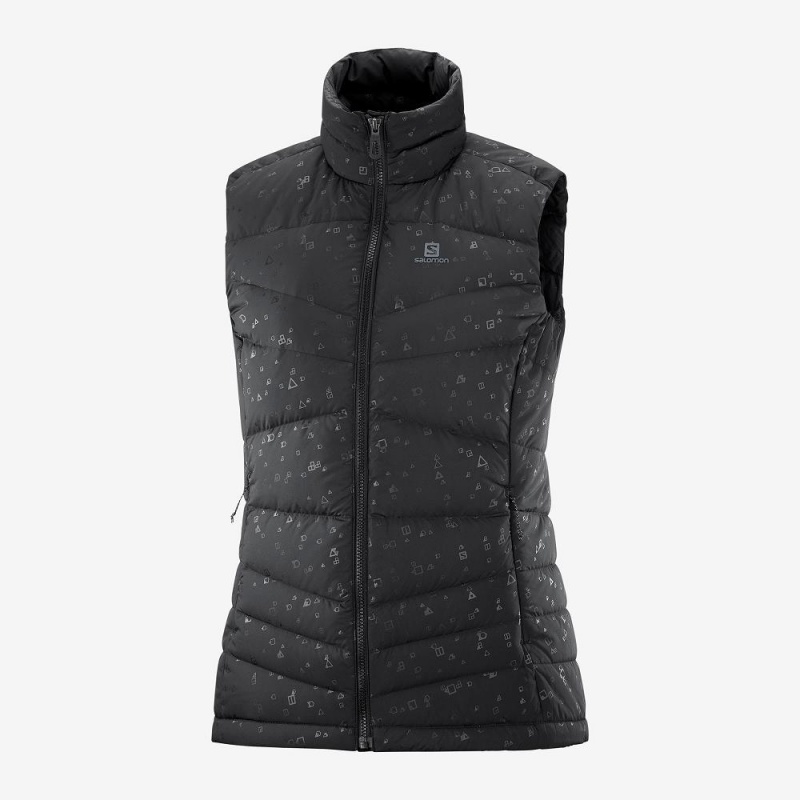 Kurtka Damskie Salomon Transition Down Vest W Czarne | 71923-YJOL