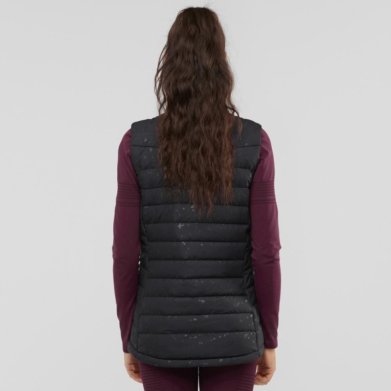 Kurtka Damskie Salomon Transition Down Vest W Czarne | 71923-YJOL