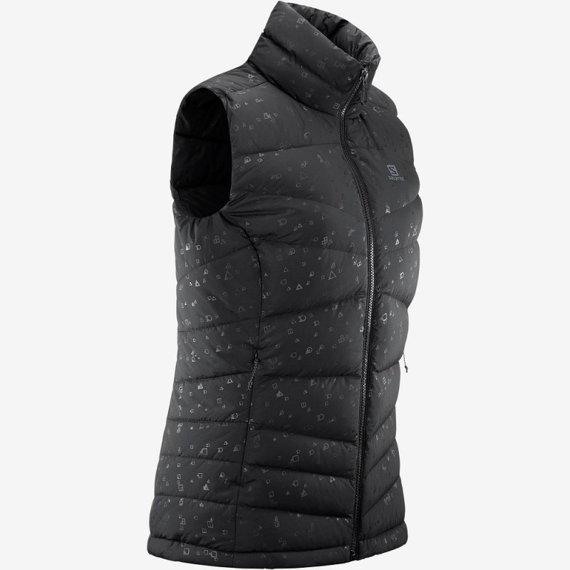 Kurtka Damskie Salomon Transition Down Vest W Czarne | 71923-YJOL