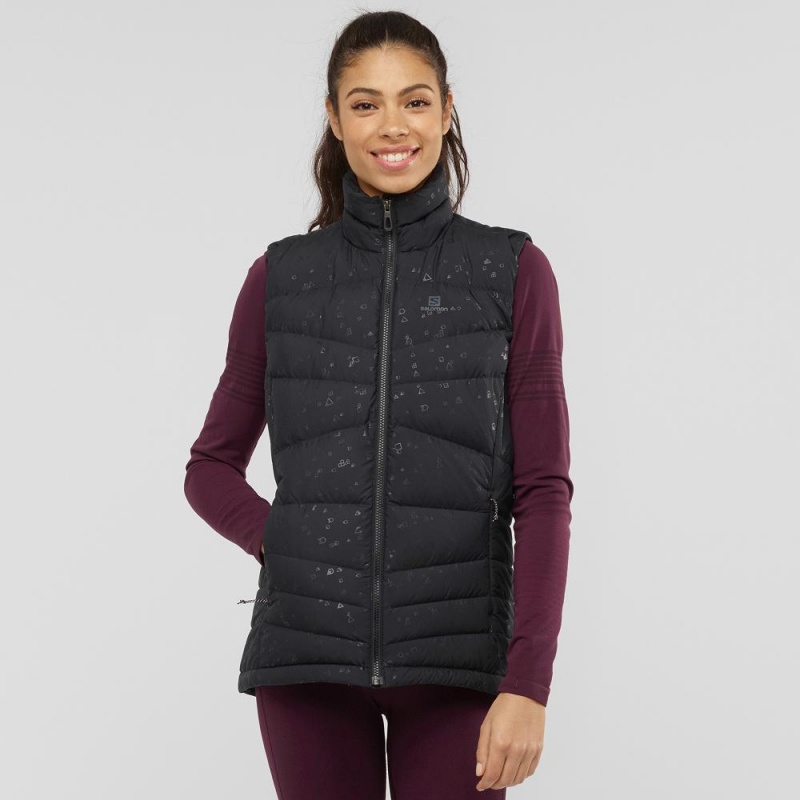 Kurtka Damskie Salomon Transition Down Vest W Czarne | 71923-YJOL