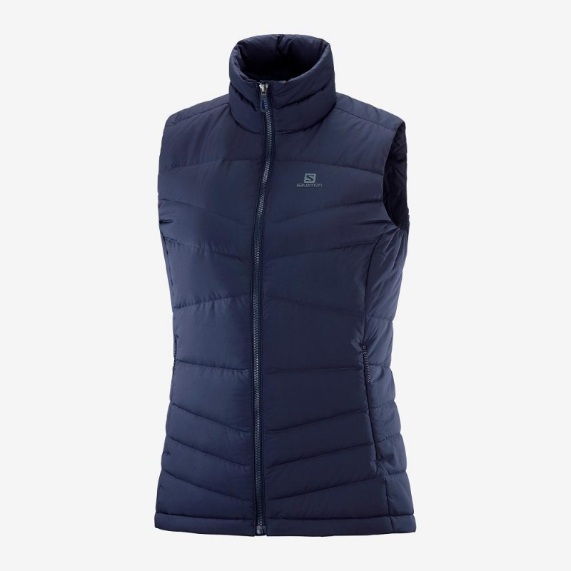 Kurtka Damskie Salomon Transition Down Vest W Granatowe | 69184-DNBJ