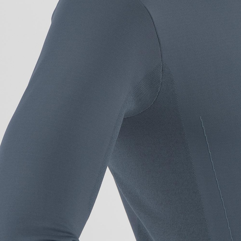 Kurtka Do Biegania Męskie Salomon Essential Seamless Gray | 79150-LIXF