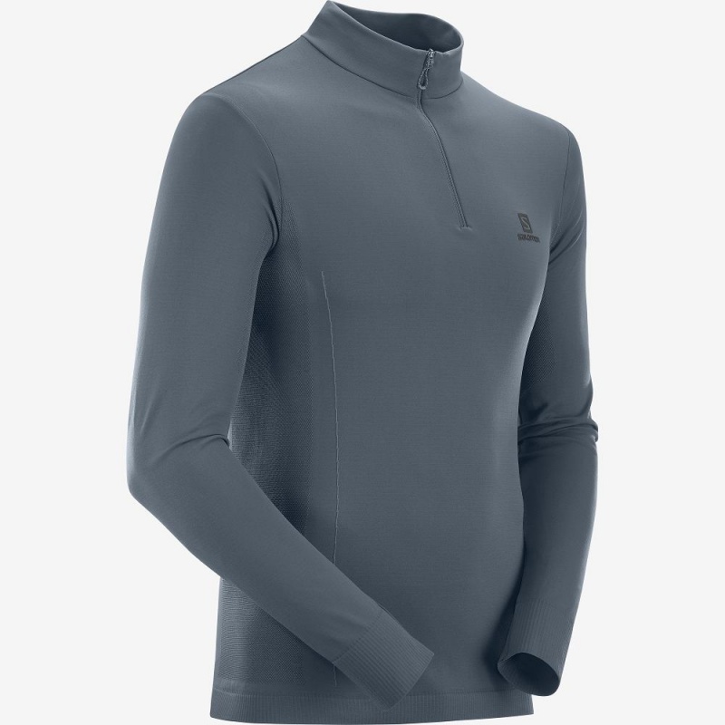 Kurtka Do Biegania Męskie Salomon Essential Seamless Gray | 79150-LIXF