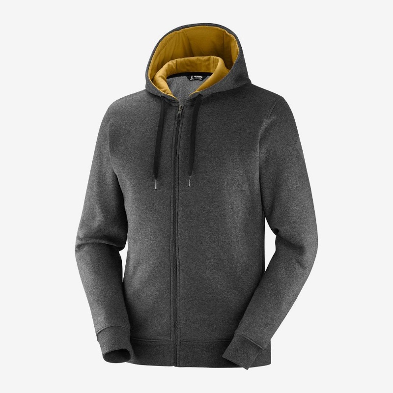 Kurtka Do Biegania Męskie Salomon Shift Full Zip Hoodie M Czarne | 95708-XHDT