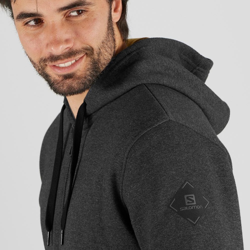 Kurtka Do Biegania Męskie Salomon Shift Full Zip Hoodie M Czarne | 95708-XHDT