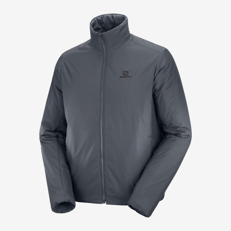 Kurtka Męskie Salomon Outrack Insulated Jacket M Gray | 65092-OZXR