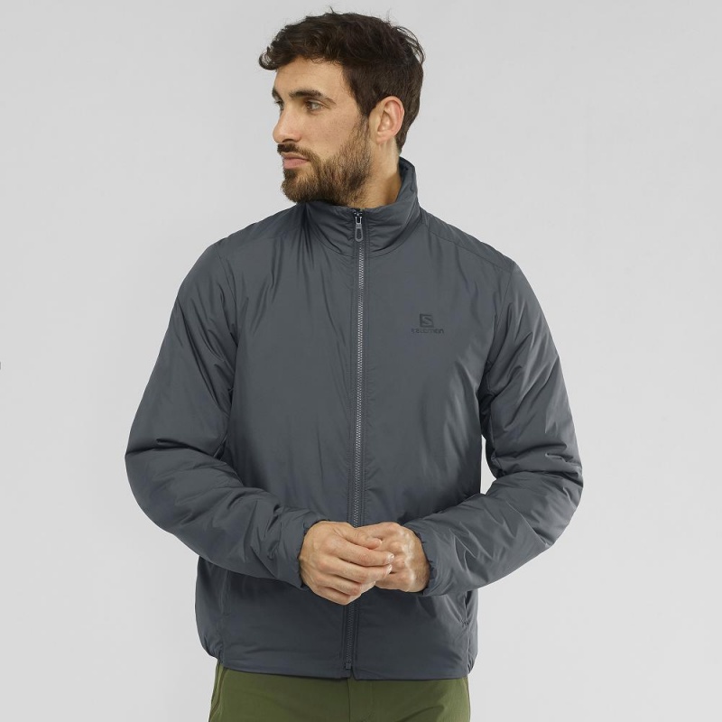 Kurtka Męskie Salomon Outrack Insulated Jacket M Gray | 65092-OZXR