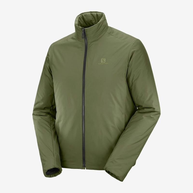 Kurtka Męskie Salomon Outrack Insulated Jacket M Zielone | 28915-MEIO