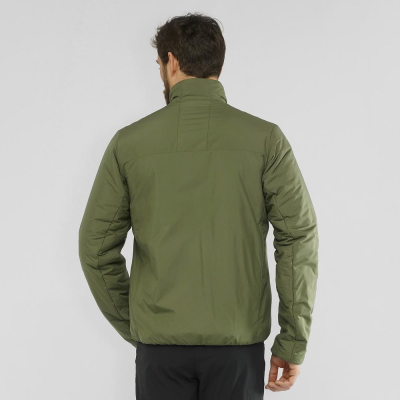 Kurtka Męskie Salomon Outrack Insulated Jacket M Zielone | 28915-MEIO