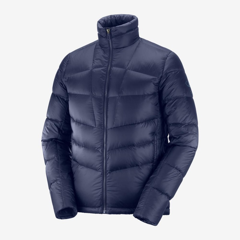 Kurtka Męskie Salomon Transition Down Jacket M Granatowe | 90785-QMIY