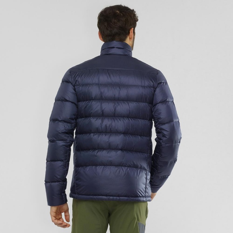 Kurtka Męskie Salomon Transition Down Jacket M Granatowe | 90785-QMIY