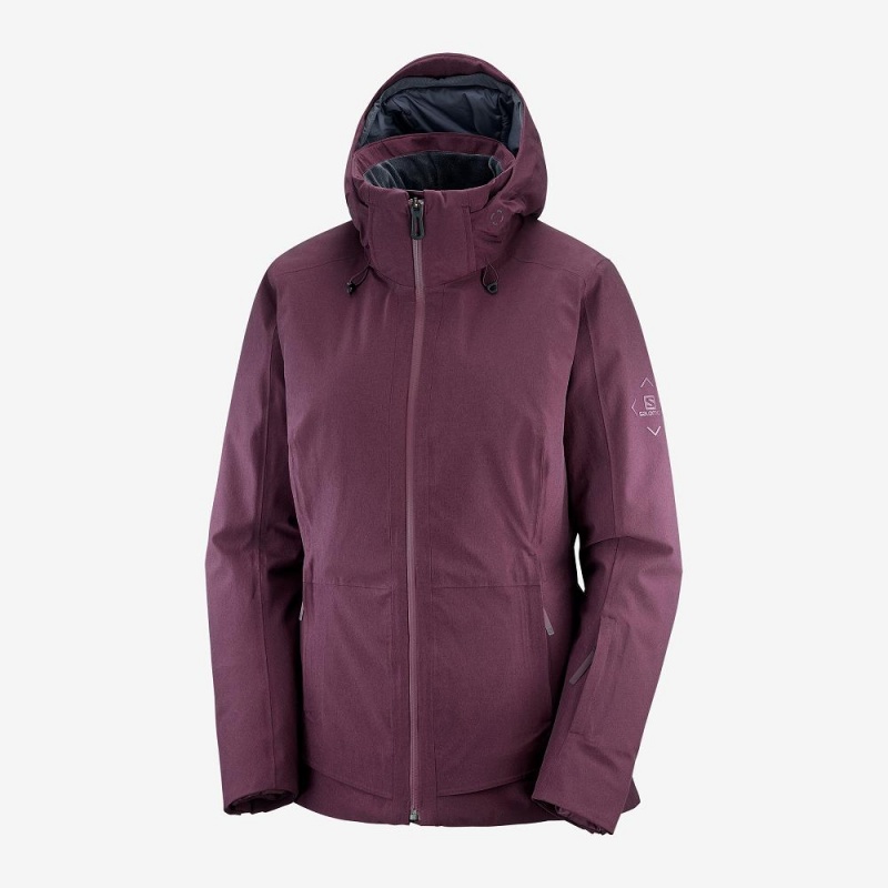 Kurtki Narciarskie Damskie Salomon Arctic Jacket W Fioletowe | 34790-ZUQC