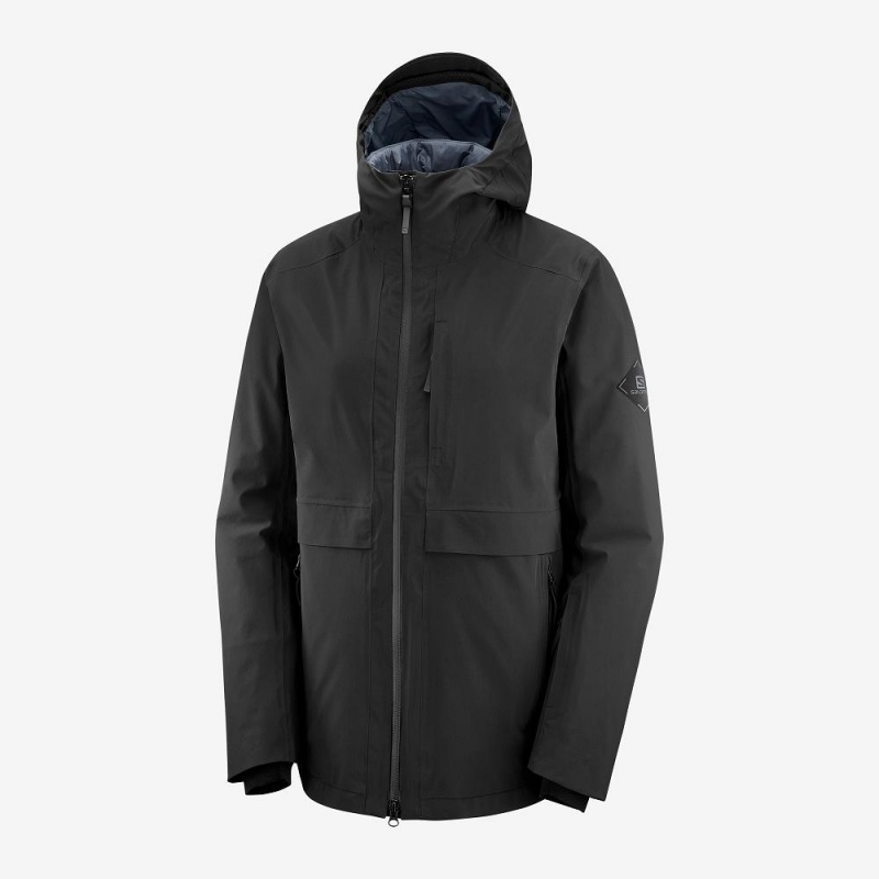 Kurtki Narciarskie Damskie Salomon Outlaw 3In1 Jacket W Czarne | 82670-FDNK