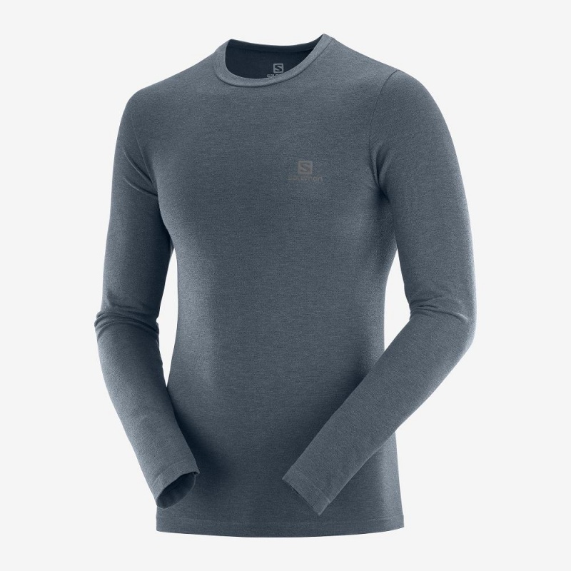 Najfatalniejszy Męskie Salomon Outline Seamless Crew M Gray | 81507-XGJK